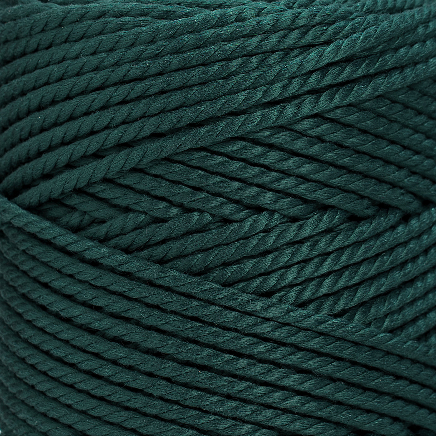 OUTDOOR RECYCLED CORD 3 MM - 3 PLY -  FOREST GREEN COLOR