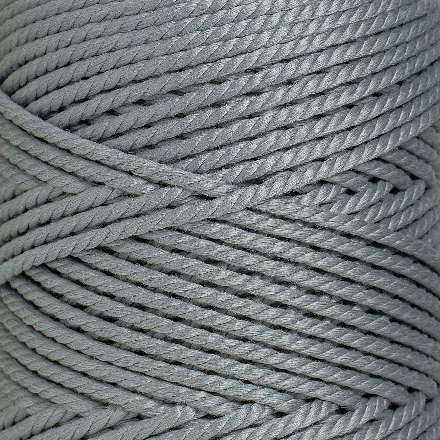 OUTDOOR RECYCLED CORD 3 MM - 3 PLY -  SOFT GRAY COLOR