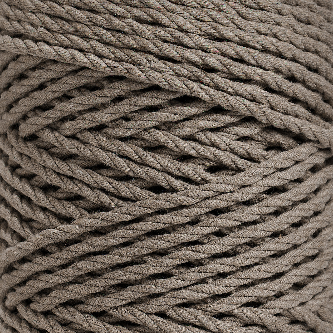 COTTON ROPE ZERO WASTE 3 MM - 3 PLY - CHESTNUT COLOR