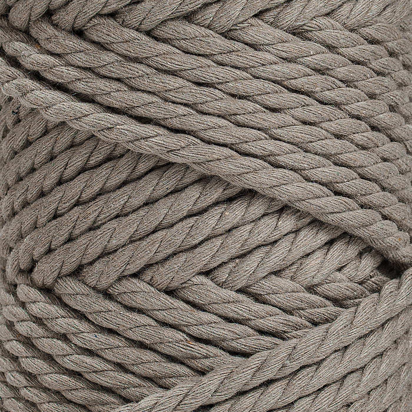 COTTON ROPE ZERO WASTE 5 MM - 3 PLY - CHESTNUT COLOR