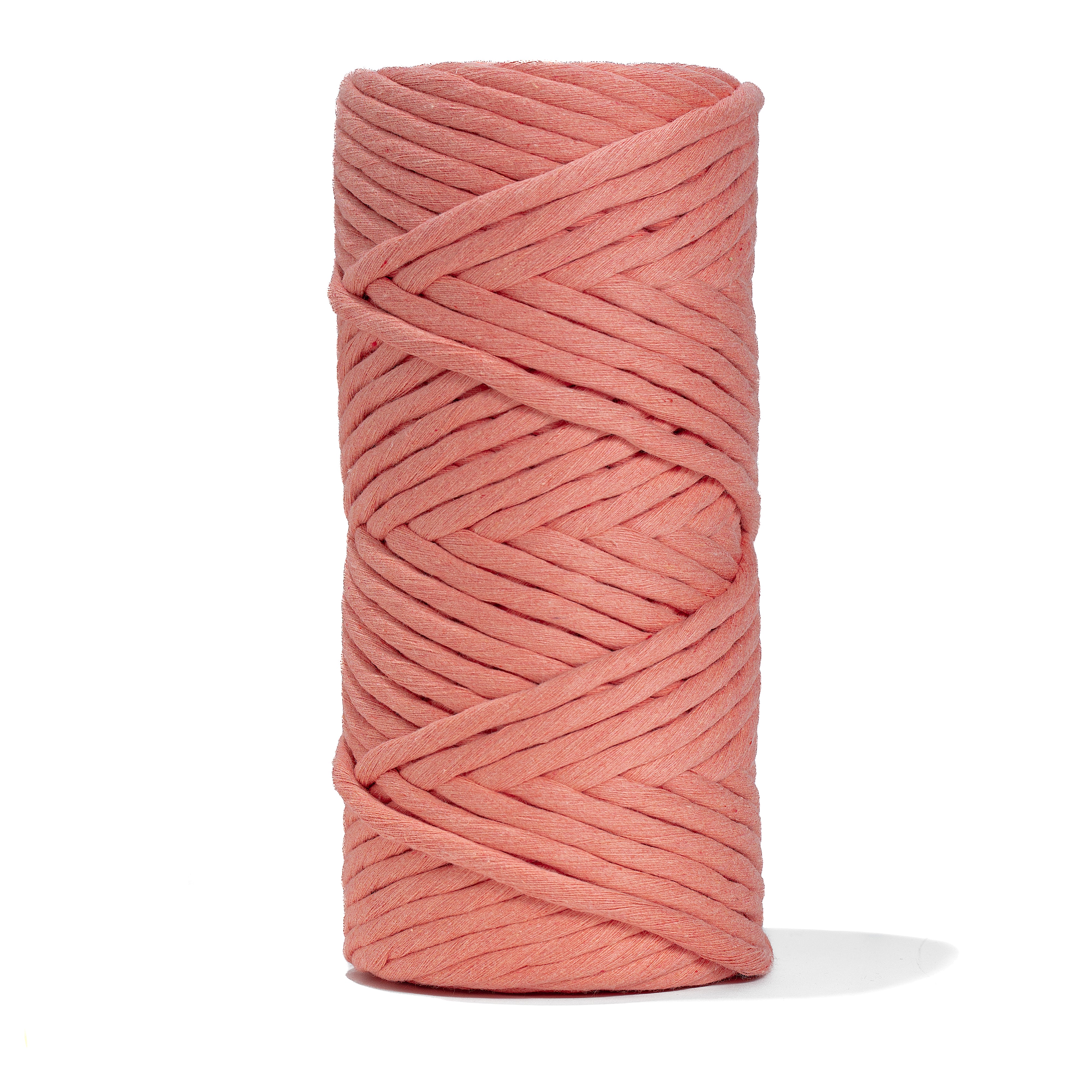 SOFT COTTON CORD ZERO WASTE 4 MM - 1 SINGLE STRAND - FRUIT PUNCH COLOR