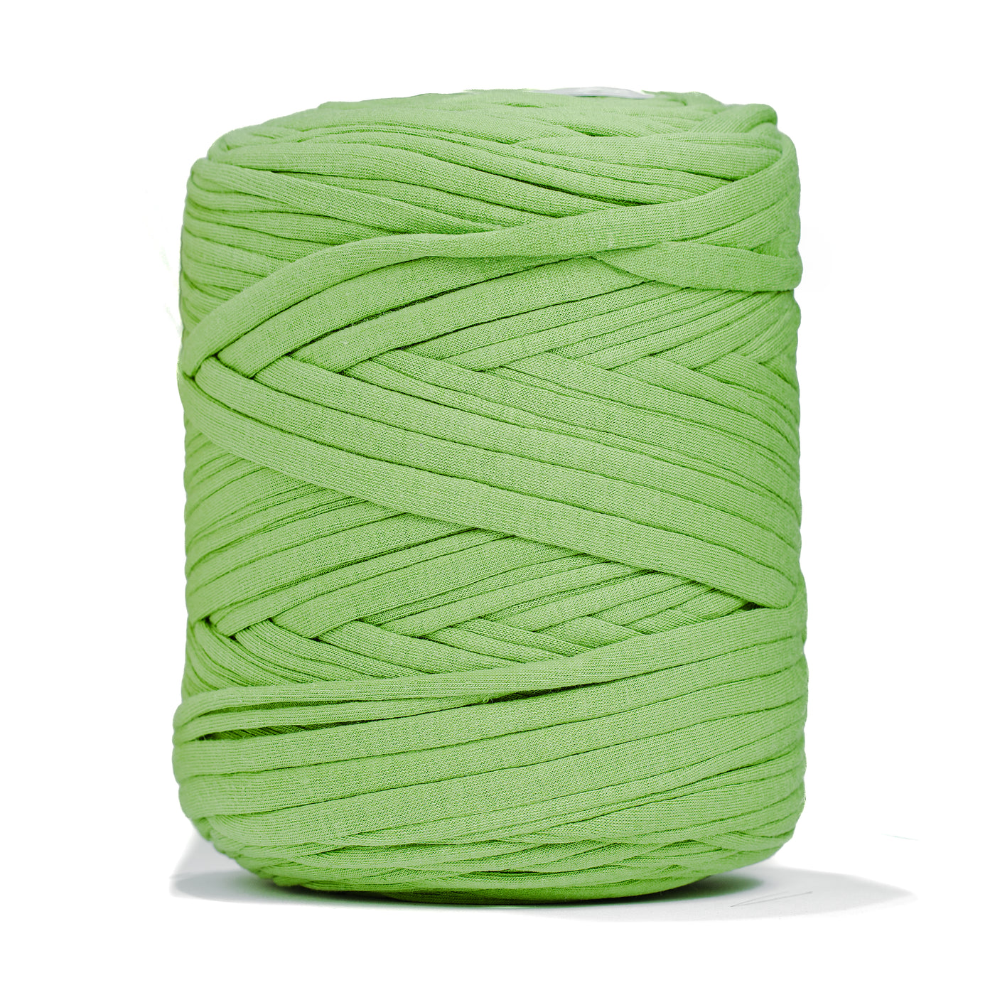 Recycled T-Shirt Fabric Yarn - Apple Green Color