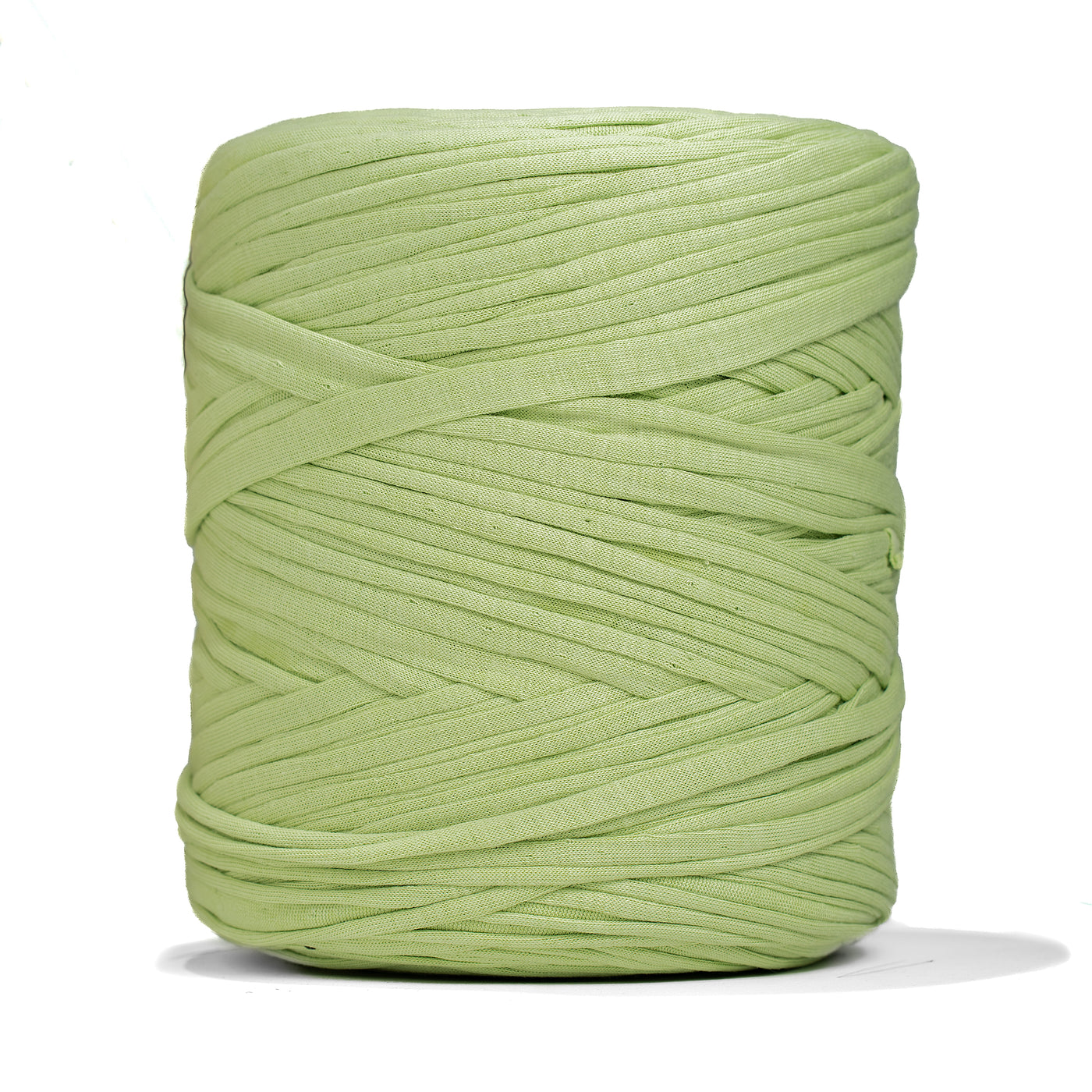 Recycled T-Shirt Fabric Yarn - Lime Green Color