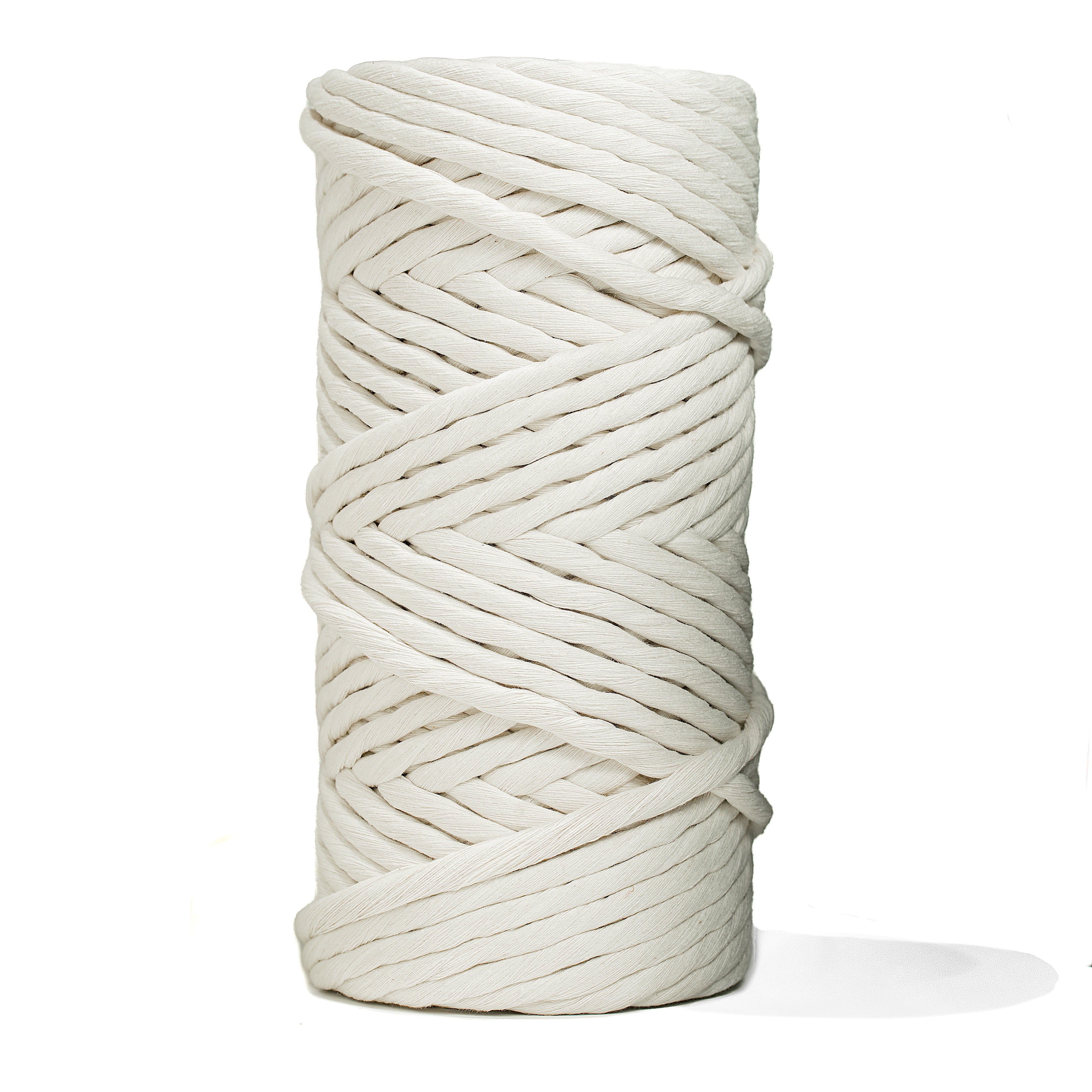 SOFT COTTON CORD ZERO WASTE 6 MM - 1 SINGLE STRAND - IVORY COLOR