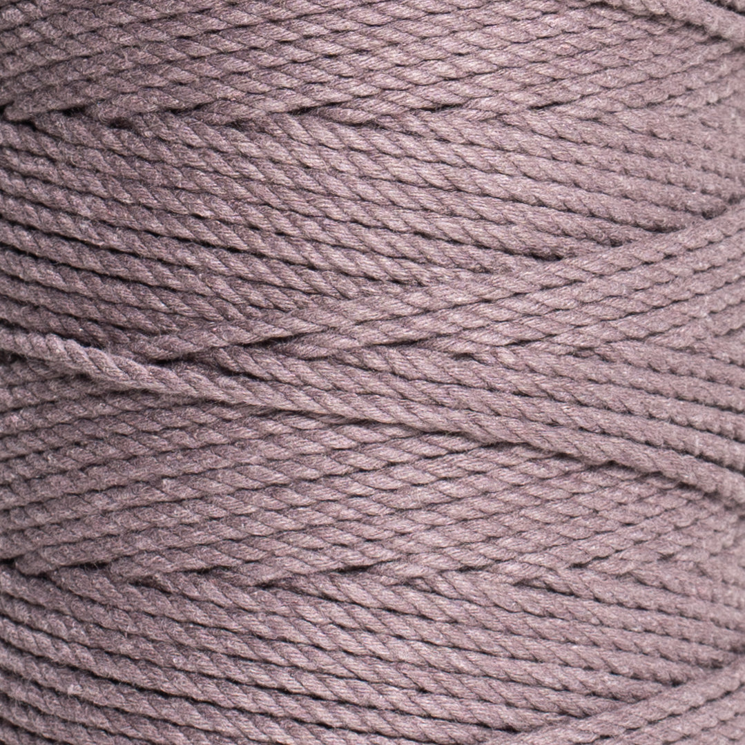 COTTON ROPE ZERO WASTE 2 MM - 3 PLY - DUSTY LAVENDER COLOR
