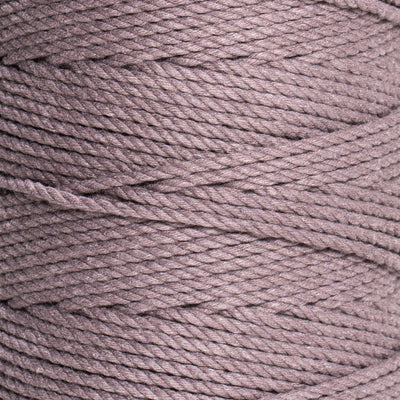 COTTON ROPE ZERO WASTE 2 MM - 3 PLY - DUSTY LAVENDER COLOR