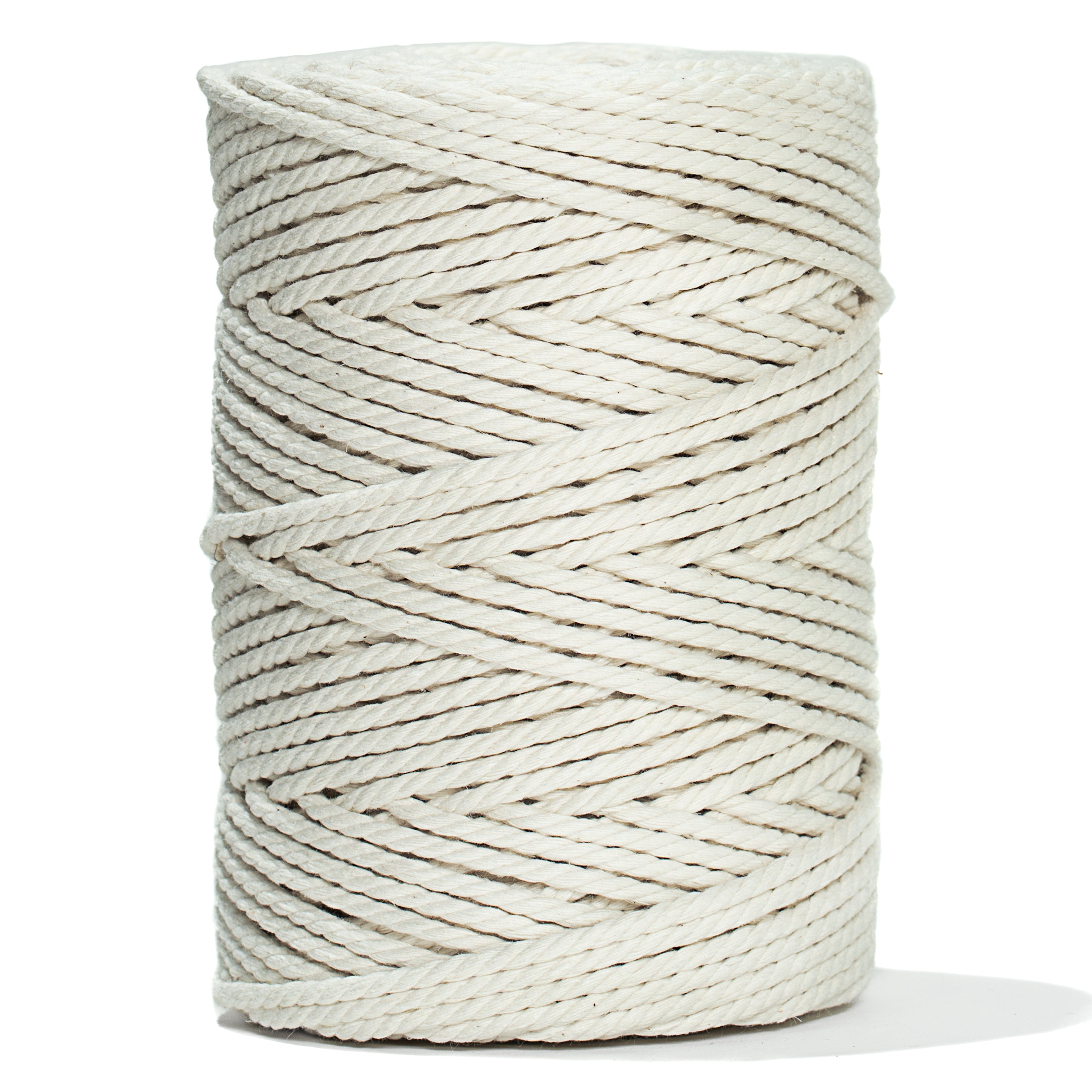 MACRAME COTTON ROPE ZERO WASTE MM - 3 PLY - NATURAL COLOR