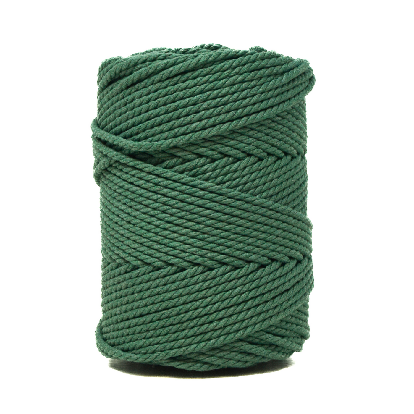 COTTON ROPE ZERO WASTE 3 MM - 3 PLY - PINE GREEN COLOR