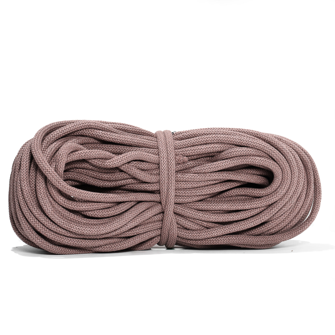 Braided Recycled Cotton Cord 9mm - Mink