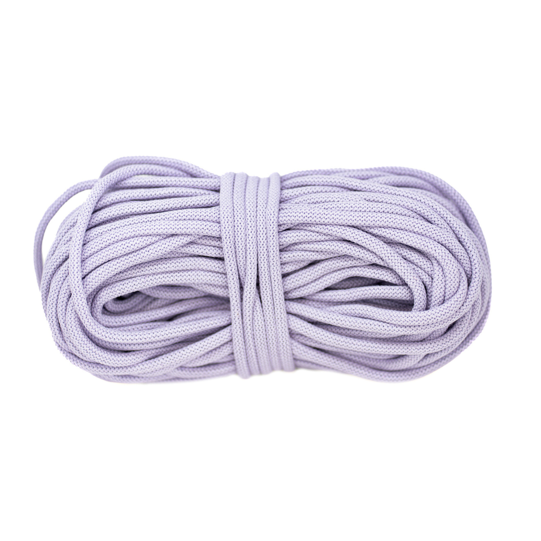 Braided Recycled Cotton Cord 9mm - Lilac