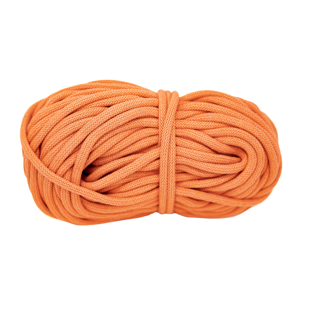 Braided Recycled Cotton Cord 9mm - Sunset
