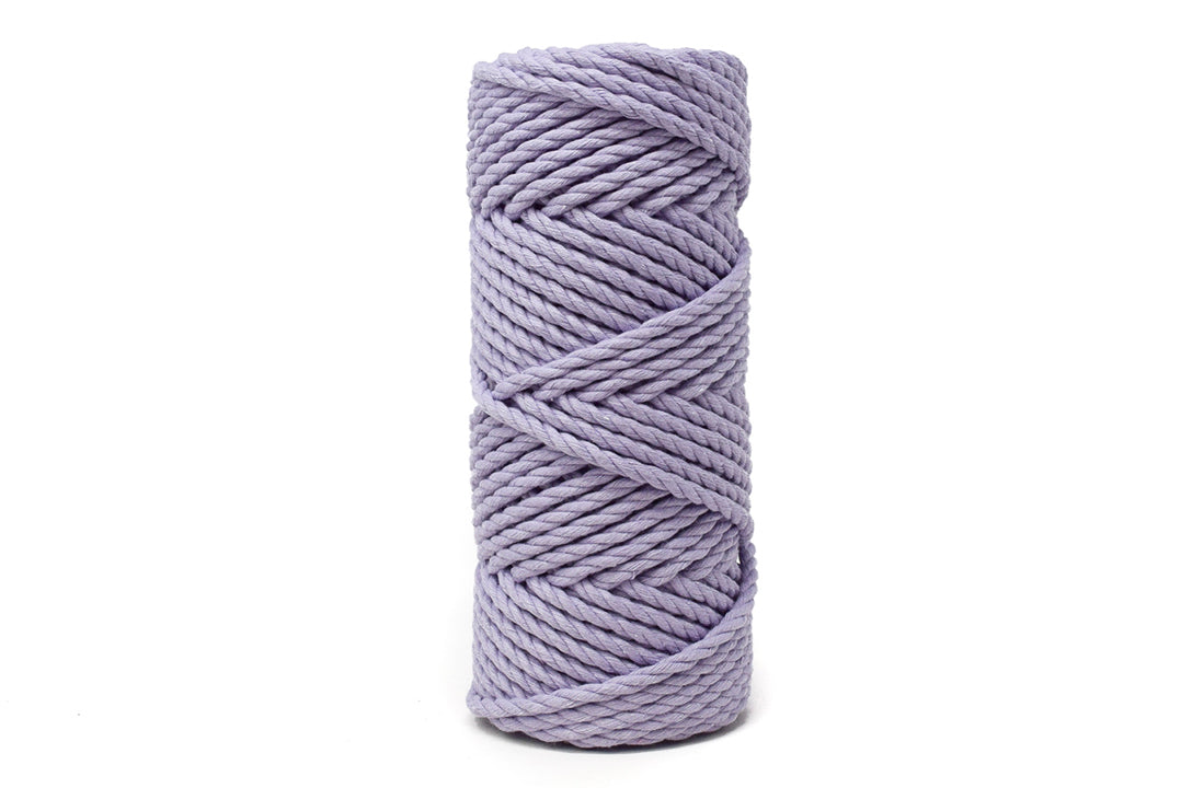 COTTON ROPE ZERO WASTE 5 MM - 3 PLY - LILAC COLOR