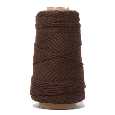 COMBED COTTON CONE 2 MM - CHOCOLATE COLOR