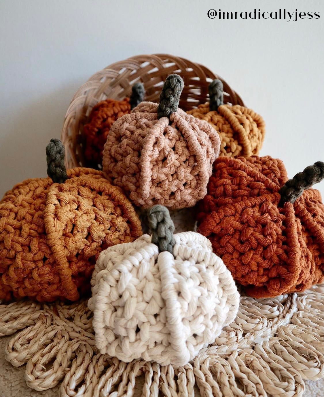 CREATIONS FROM OUR FALL MACRAME PUMPKIN DIY TUTORIAL by: Leah Aldrich from @thesunkissedknot