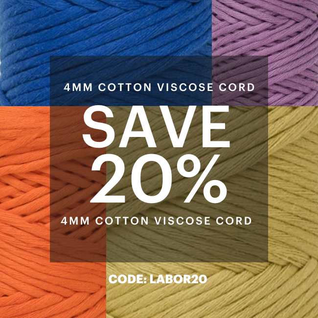 Labor Day - 4mm Cotton Viscose Cord