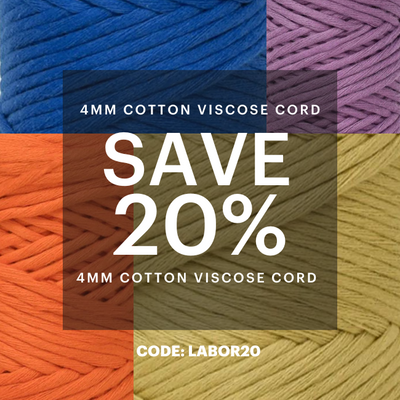 Labor Day - 4mm Cotton Viscose Cord