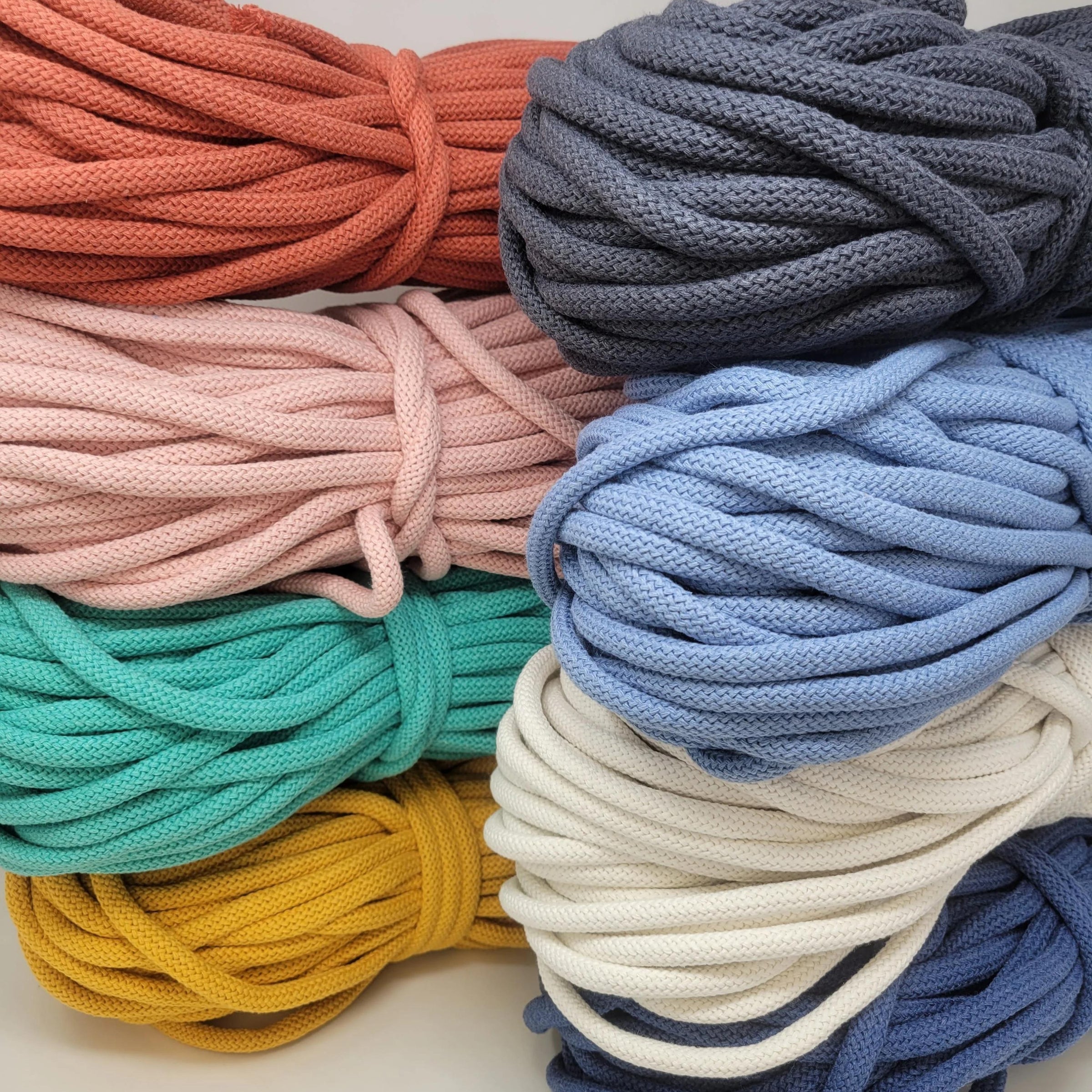 Cotton 3 Strand Multi-Color ropes - Lowest prices, free shipping