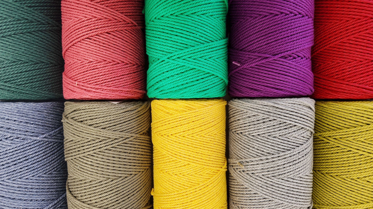 2mm 3ply Recycled Cotton Macrame & Weaving String | New Colors – Ganxxet