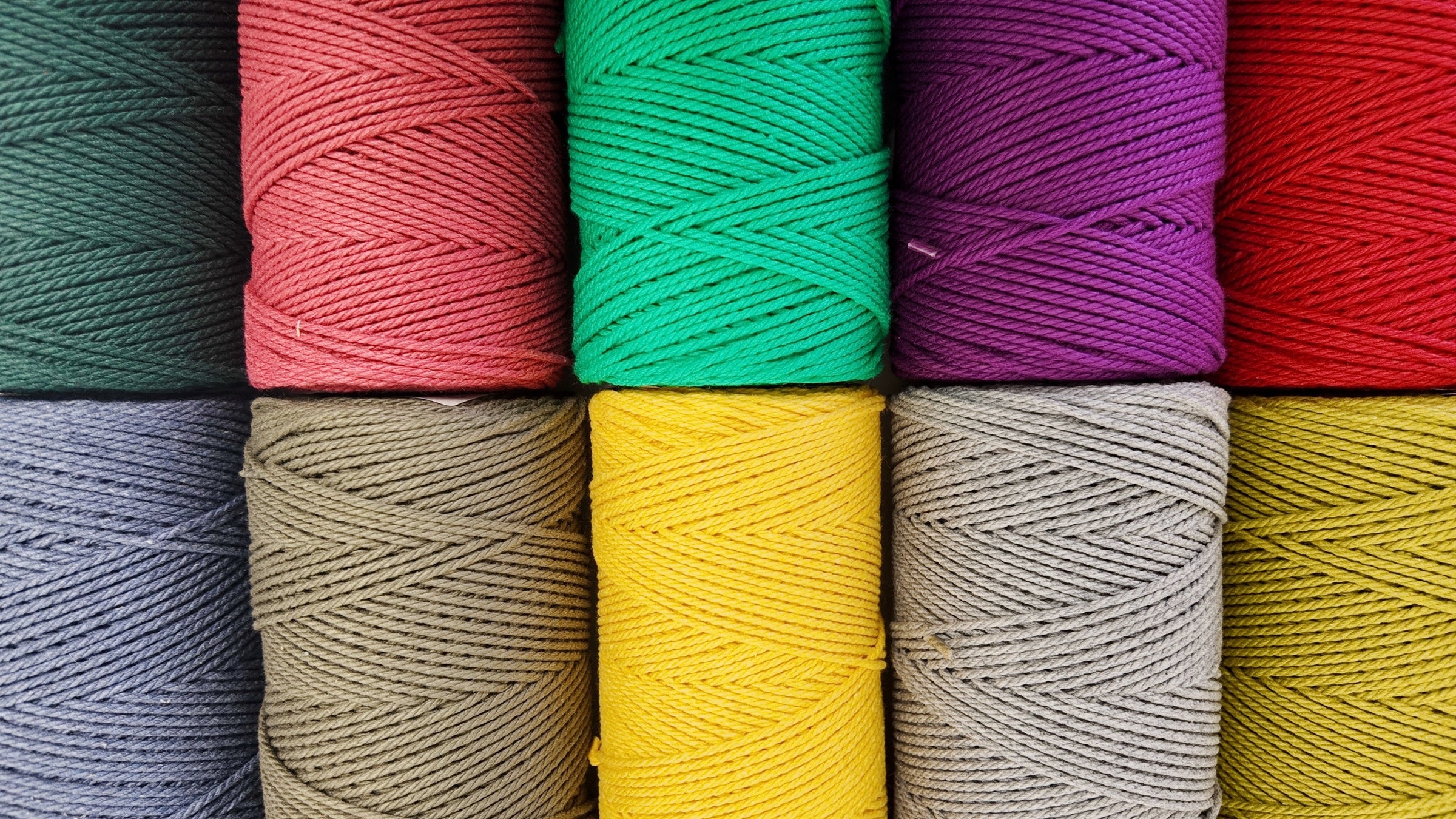 2mm 3ply Recycled Cotton Macrame & Weaving String | New Colors
