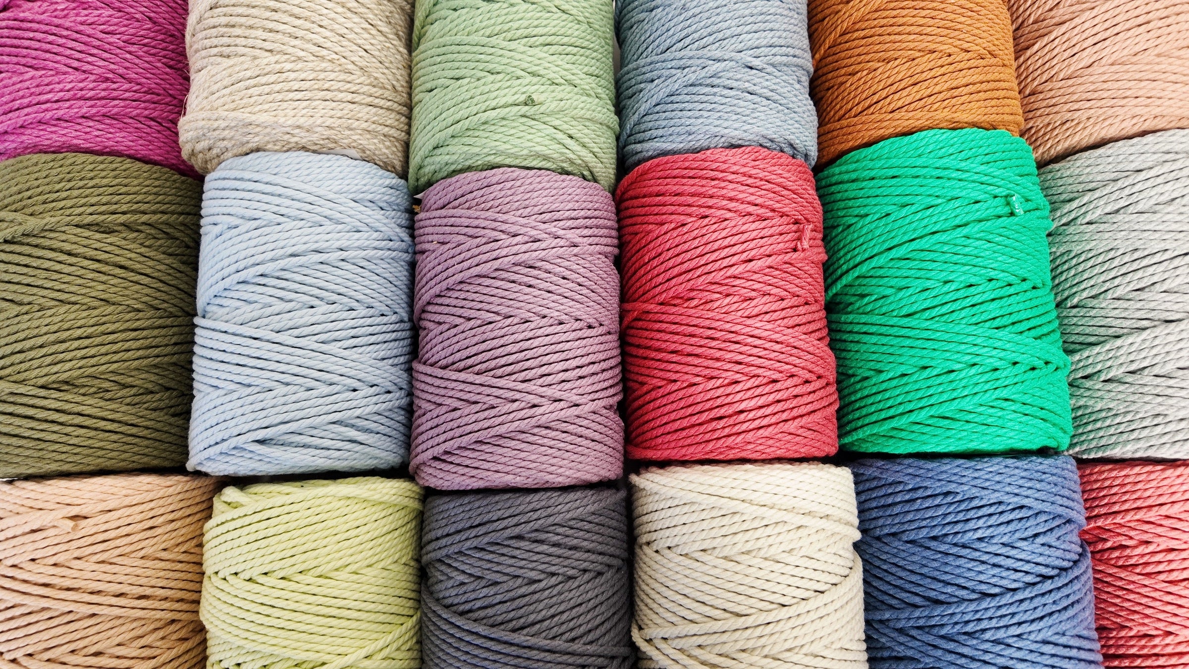 Macrame Cotton Rope 3mm 3ply - New Colors