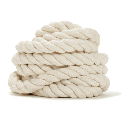 Cotton Rope 13mm & 16mm 3ply Natural, 10 feet