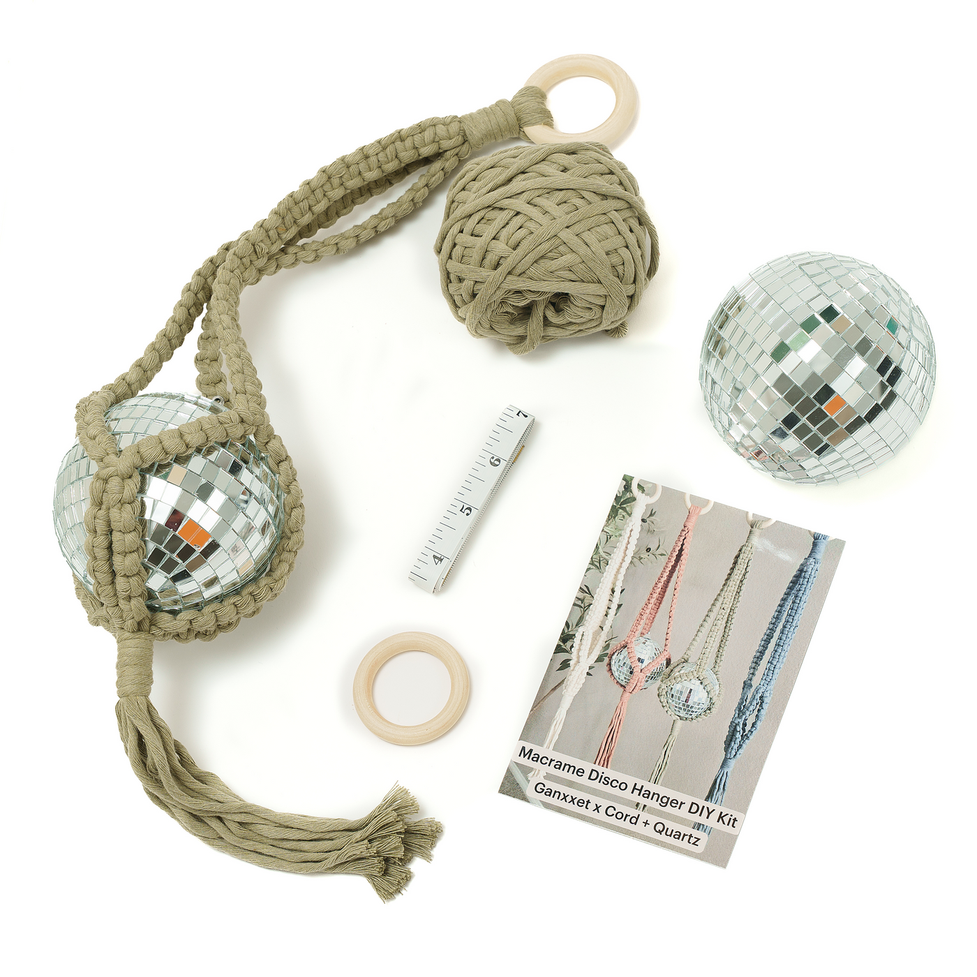 Macrame Disco Hanger DIY Kit by Ganxxet x Cord + Quartz