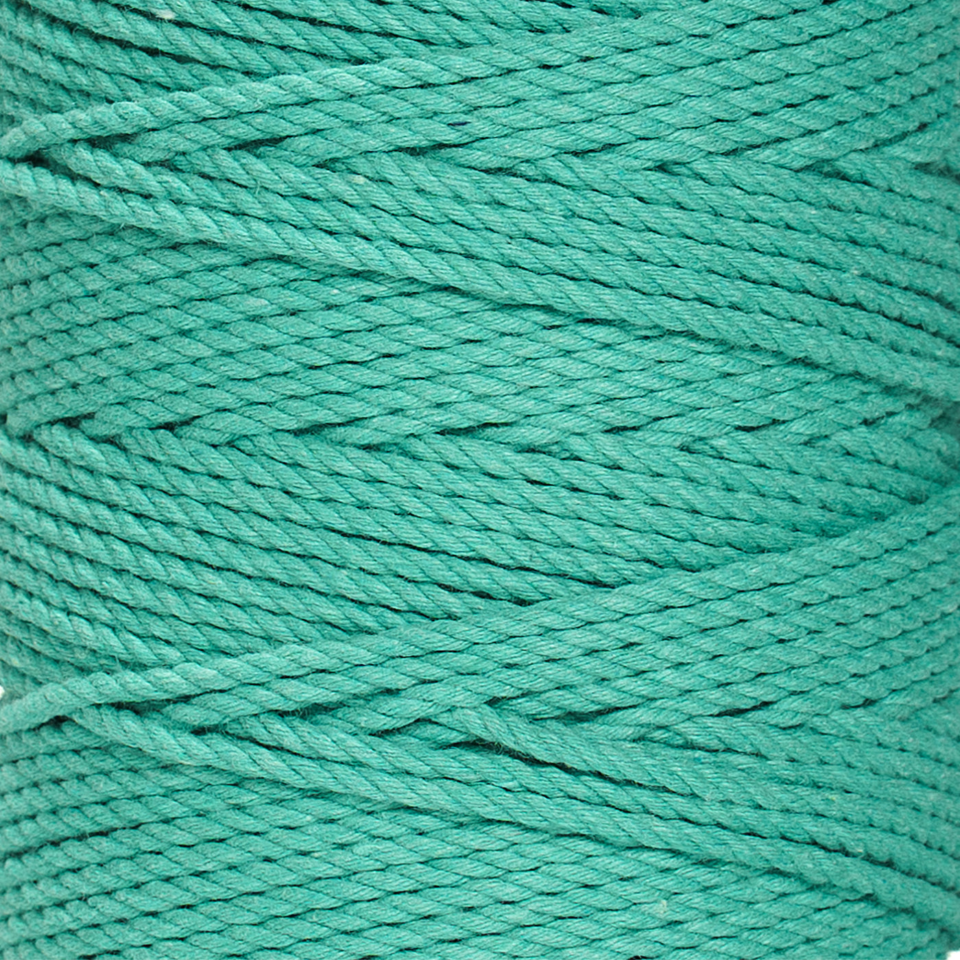 COTTON ROPE ZERO WASTE 2 MM - 3 PLY - CARIBBEAN SEA COLOR