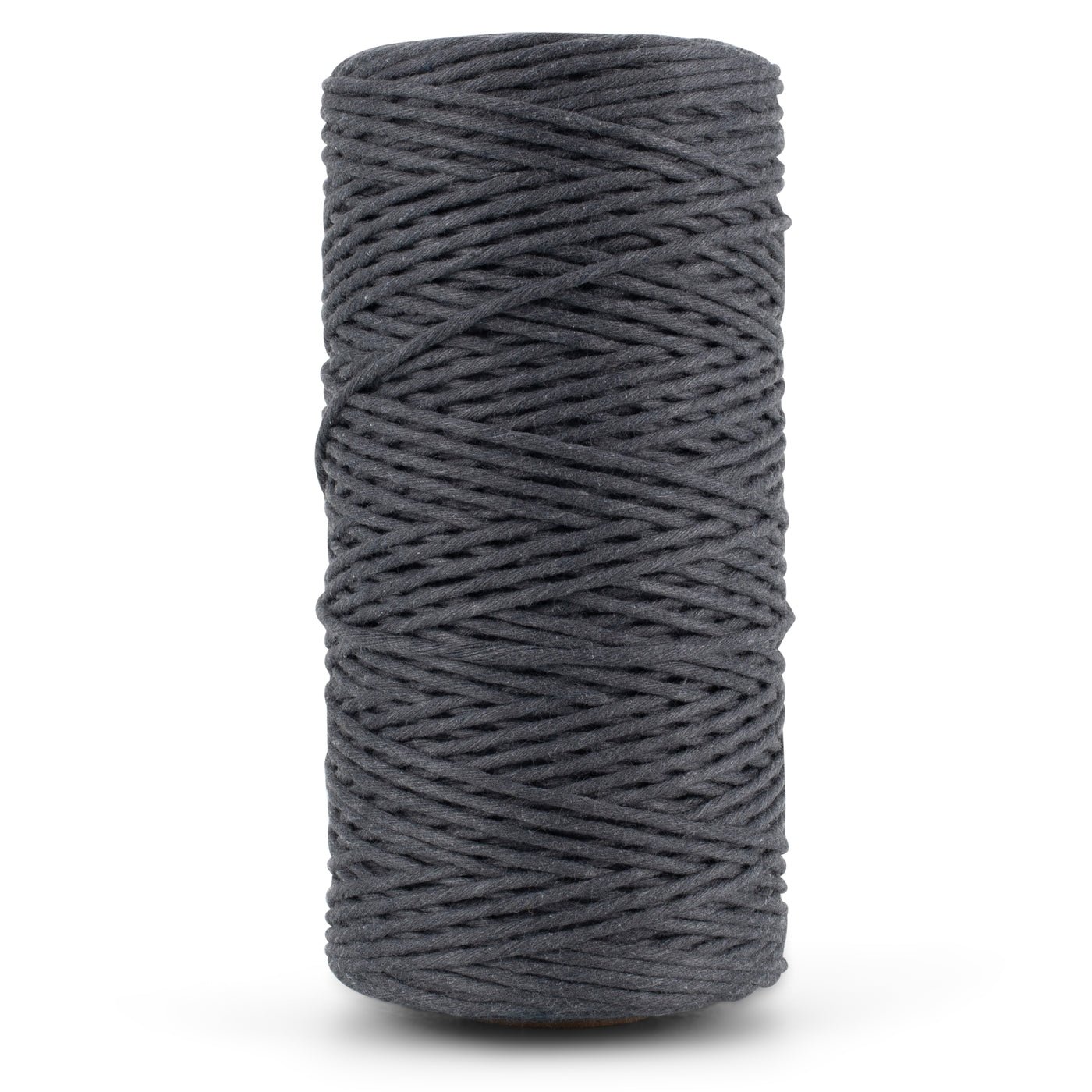 SOFT COTTON CORD ZERO WASTE 2 MM - 1 SINGLE STRAND - ANTHRACITE