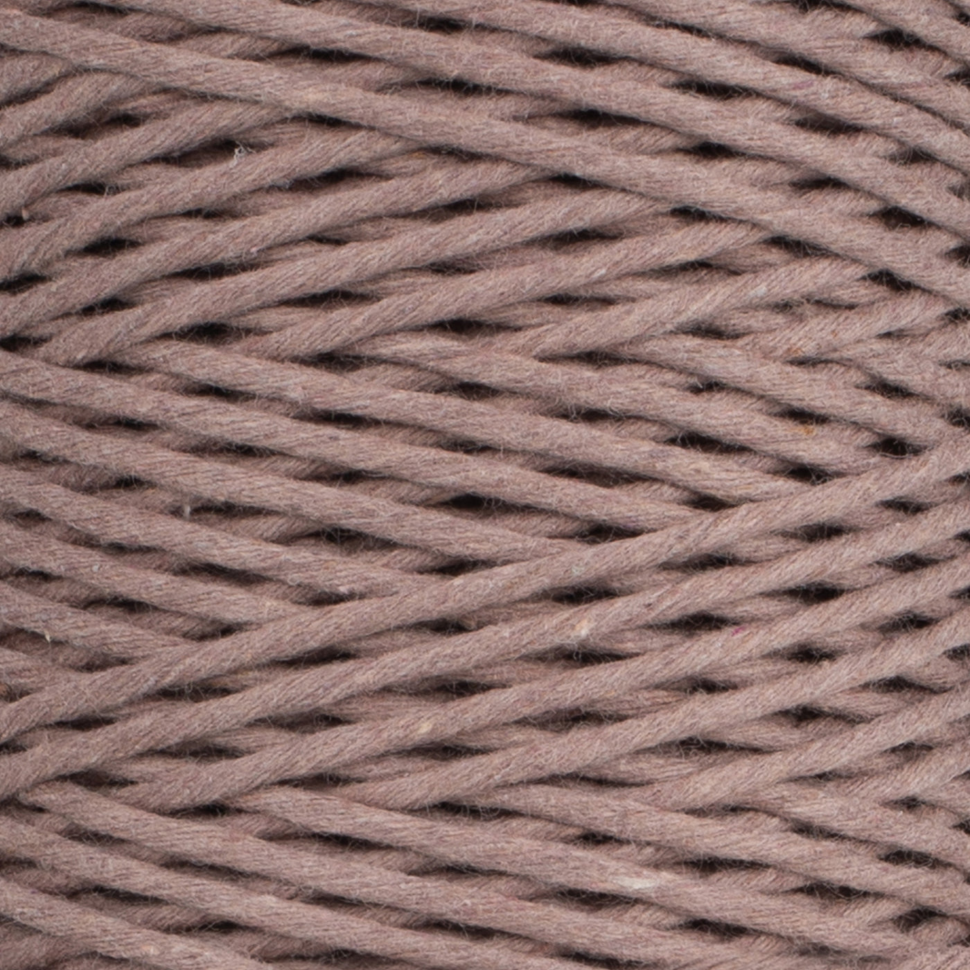 SOFT COTTON CORD ZERO WASTE 2 MM - 1 SINGLE STRAND - MINK