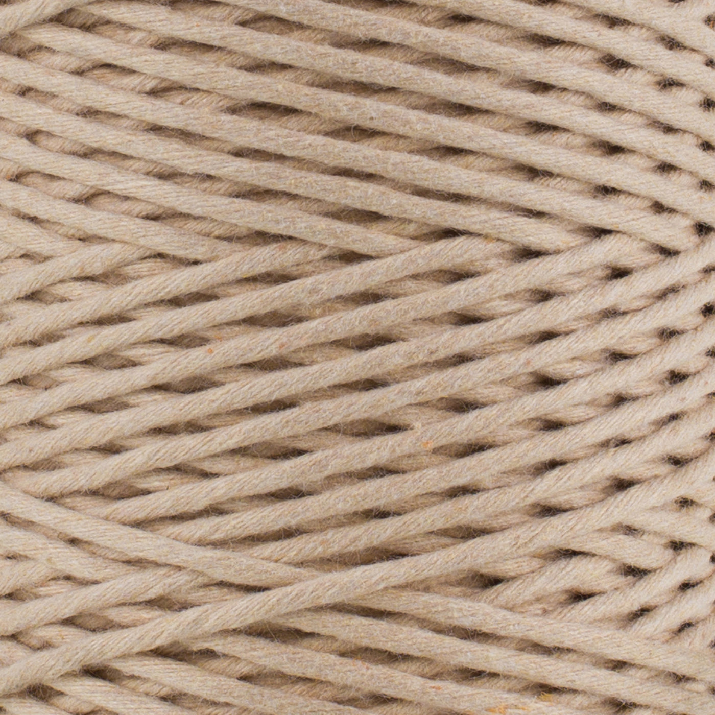 SOFT COTTON CORD ZERO WASTE 2 MM - 1 SINGLE STRAND - ALMOND