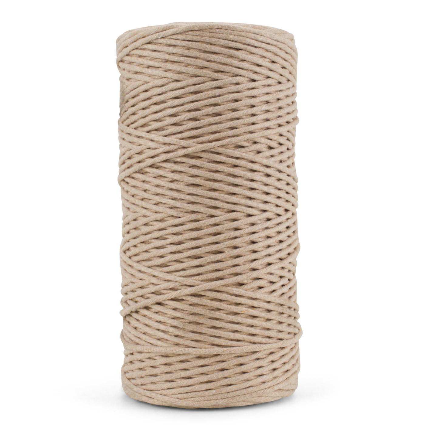 SOFT COTTON CORD ZERO WASTE 2 MM - 1 SINGLE STRAND - ALMOND