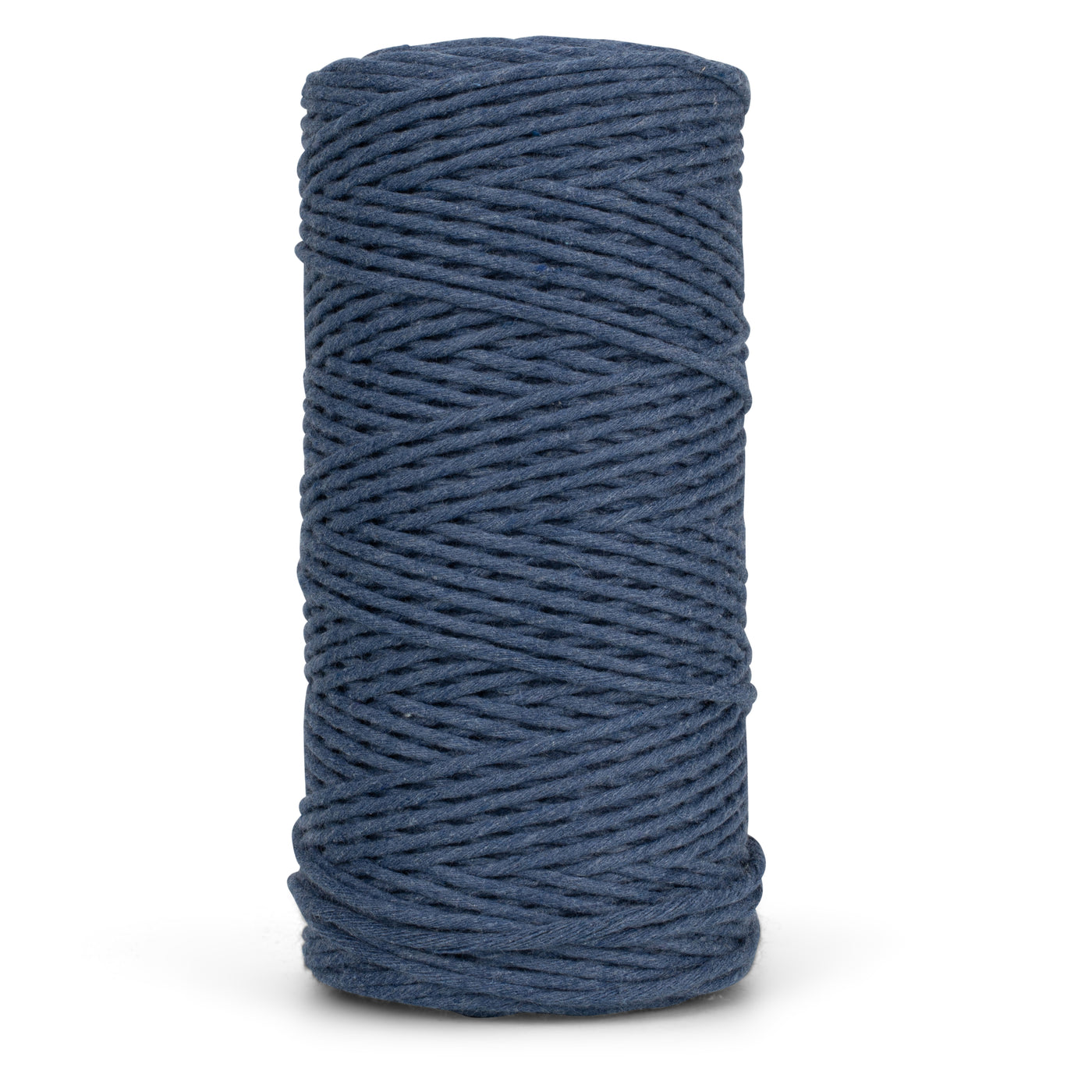 SOFT COTTON CORD ZERO WASTE 2 MM - 1 SINGLE STRAND - DENIM