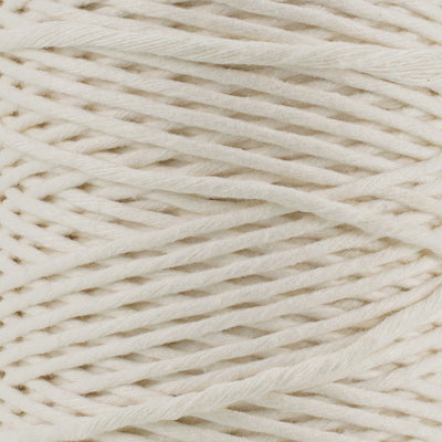 SOFT COTTON CORD ZERO WASTE 2 MM - 1 SINGLE STRAND - IVORY