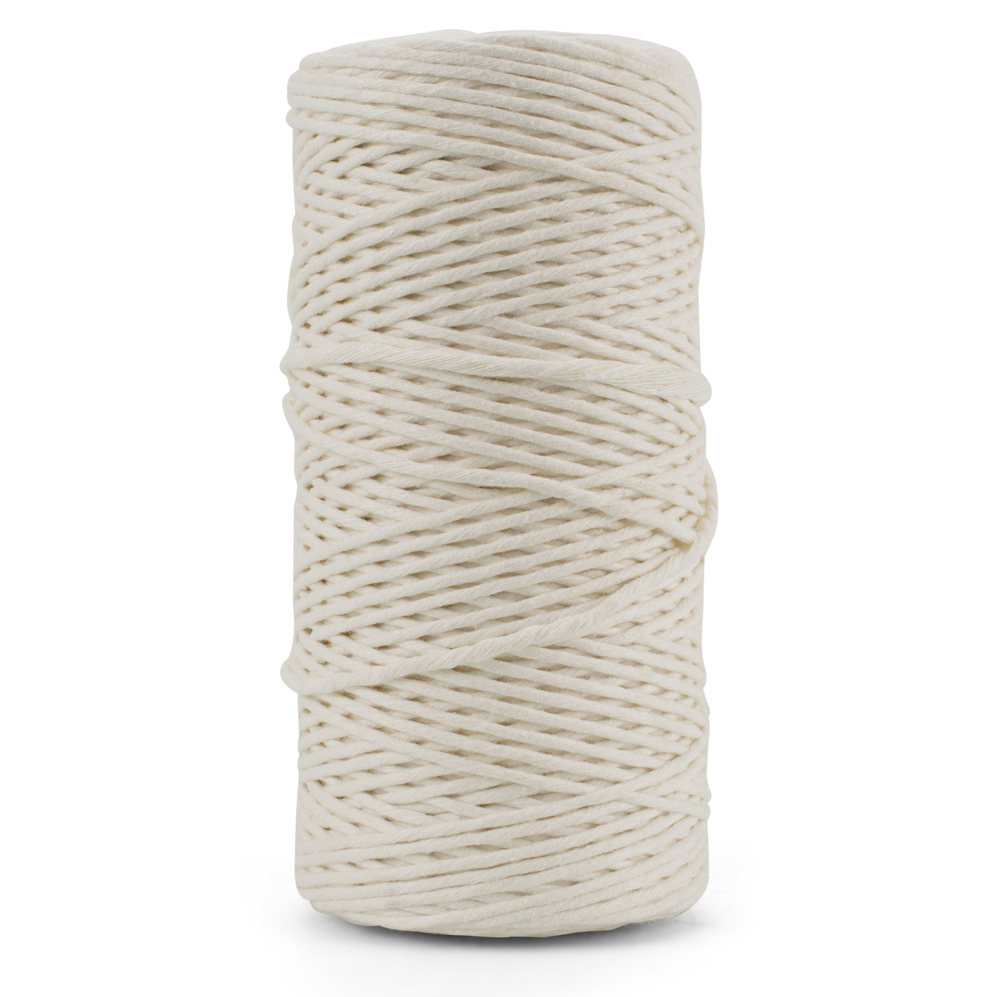 SOFT COTTON CORD ZERO WASTE 2 MM - 1 SINGLE STRAND - IVORY