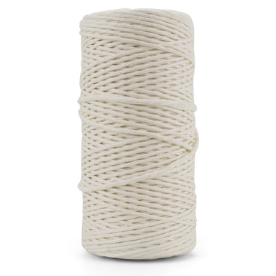 SOFT COTTON CORD ZERO WASTE 2 MM - 1 SINGLE STRAND - IVORY