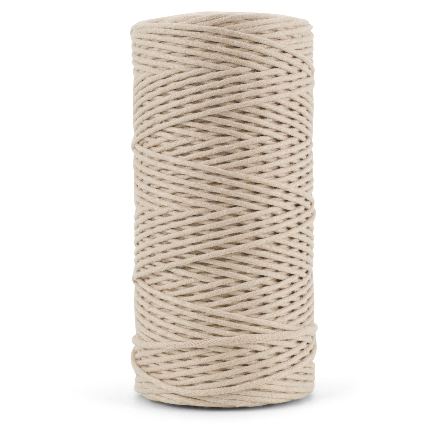 SOFT COTTON CORD ZERO WASTE 2 MM - 1 SINGLE STRAND - MOON