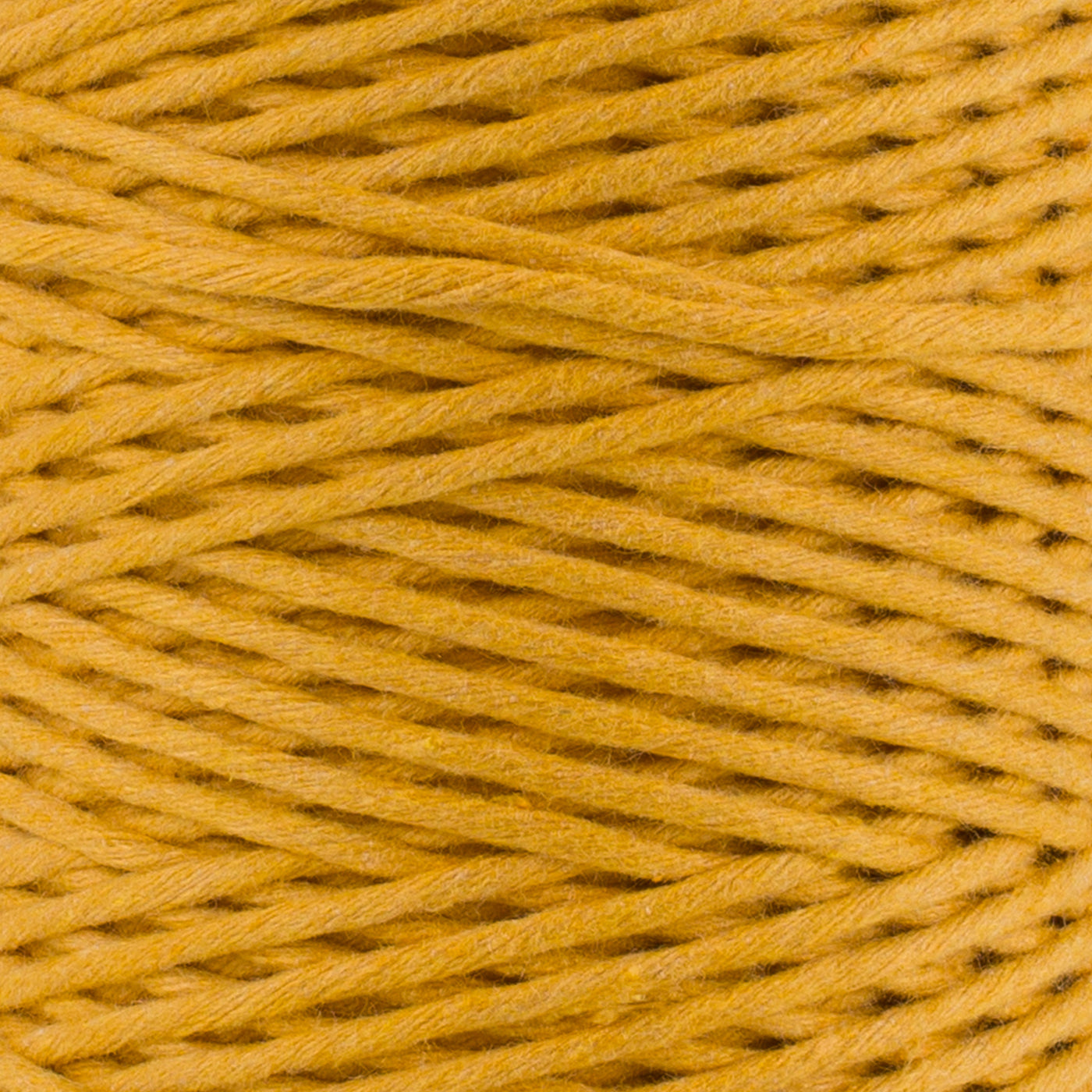 SOFT COTTON CORD ZERO WASTE 2 MM - 1 SINGLE STRAND - OCHER