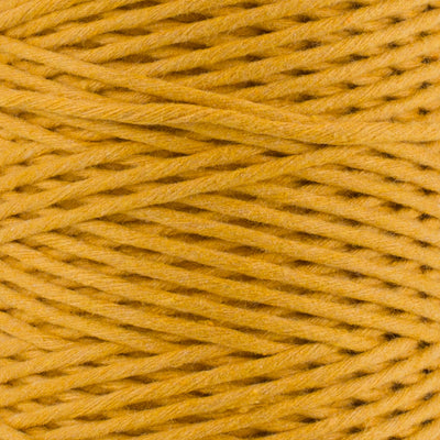 SOFT COTTON CORD ZERO WASTE 2 MM - 1 SINGLE STRAND - OCHER