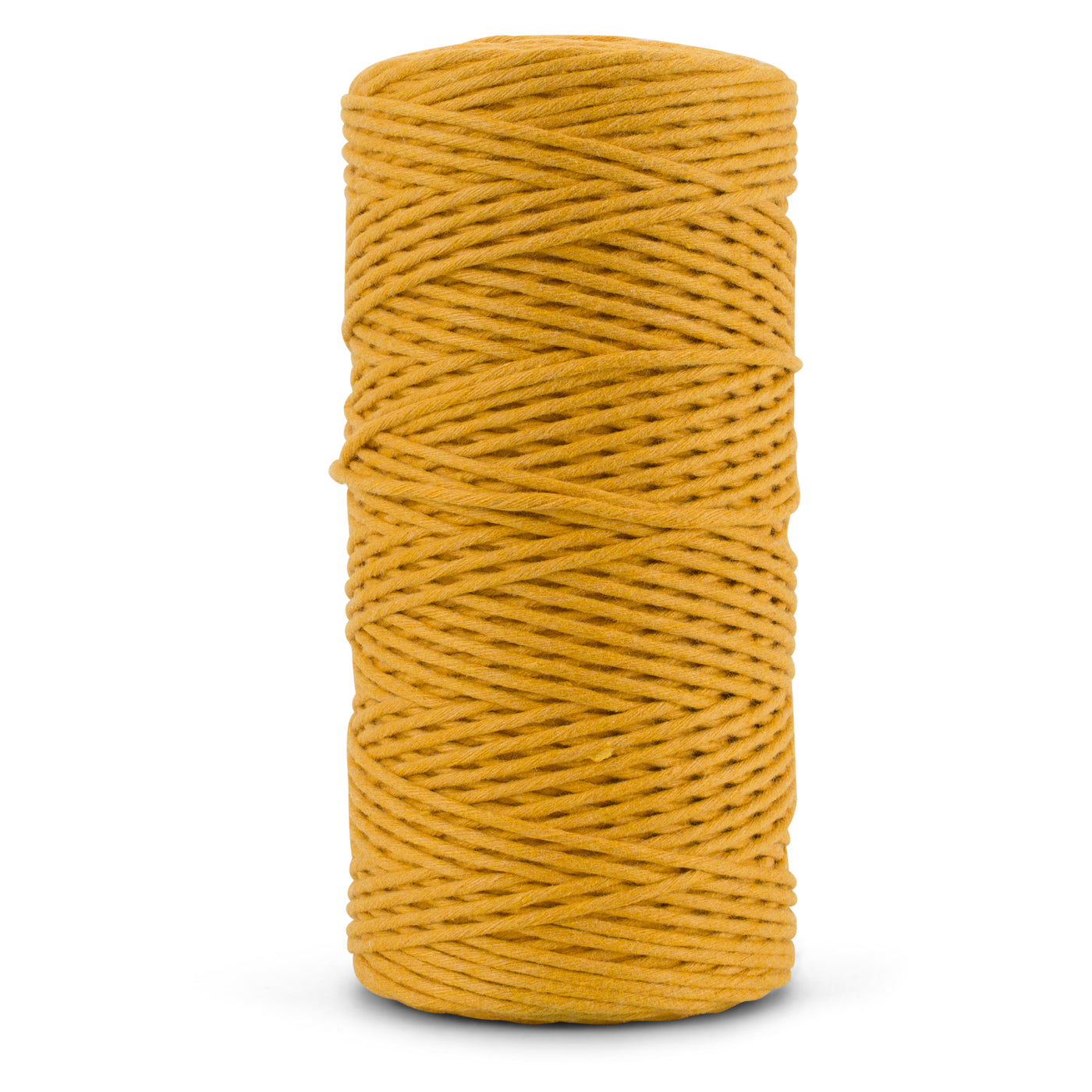 SOFT COTTON CORD ZERO WASTE 2 MM - 1 SINGLE STRAND - OCHER
