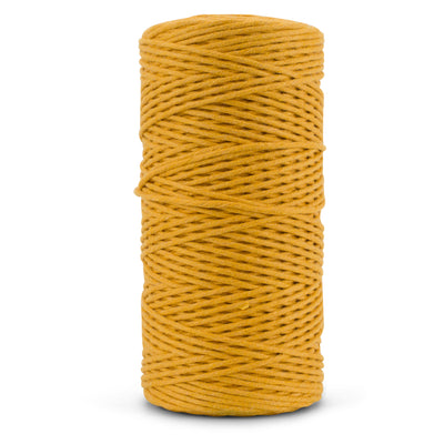 SOFT COTTON CORD ZERO WASTE 2 MM - 1 SINGLE STRAND - OCHER