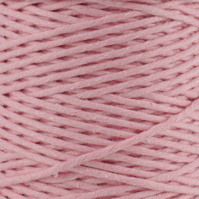 SOFT COTTON CORD ZERO WASTE 2 MM - 1 SINGLE STRAND - PALE PINK