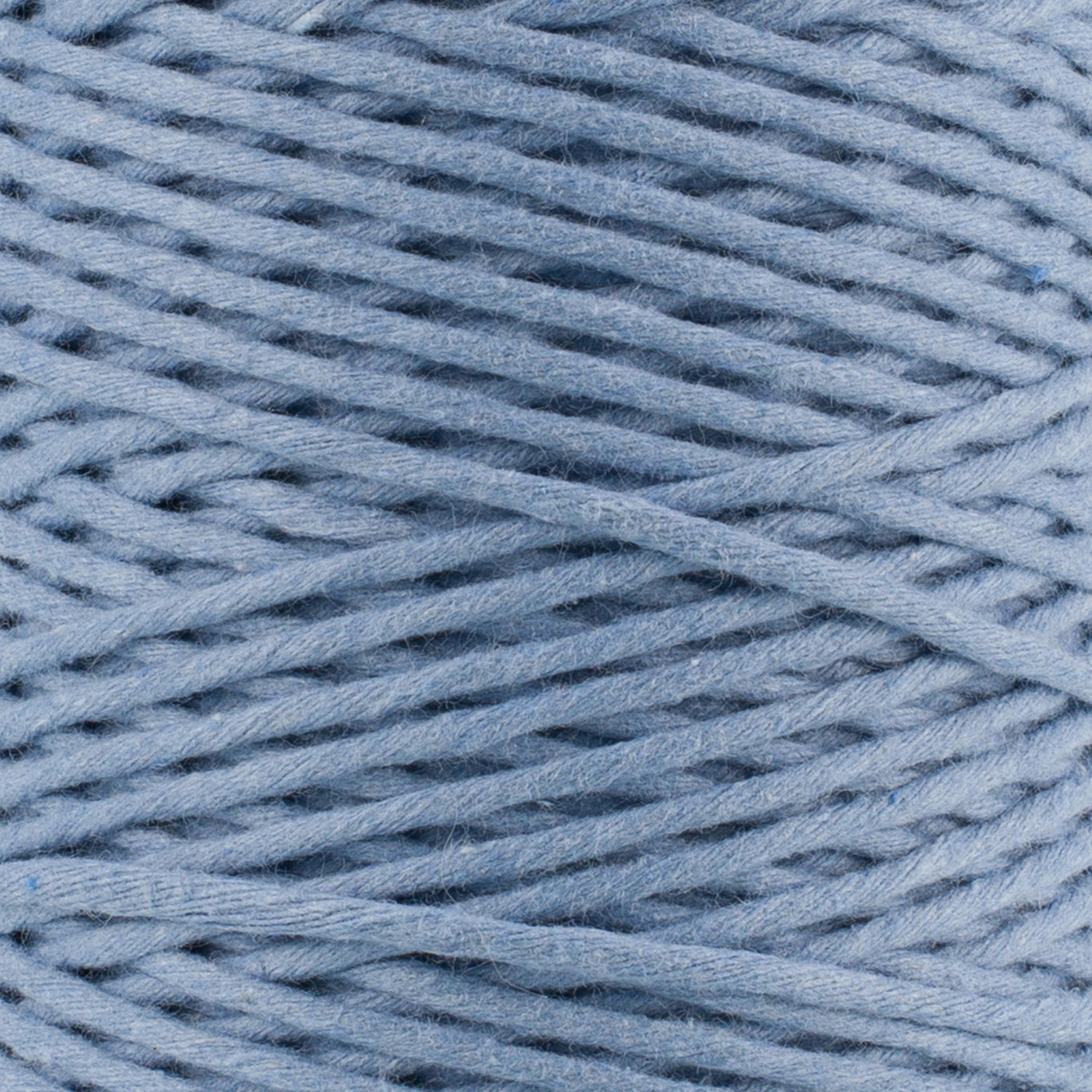 SOFT COTTON CORD ZERO WASTE 2 MM - 1 SINGLE STRAND - POWDER BLUE