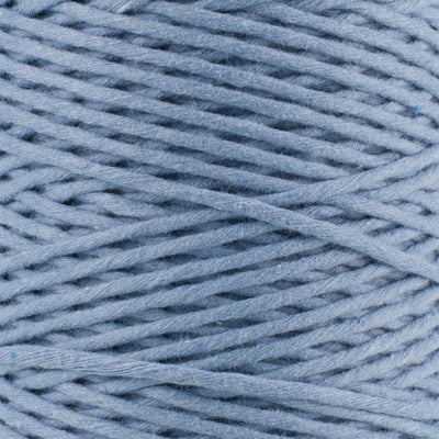 SOFT COTTON CORD ZERO WASTE 2 MM - 1 SINGLE STRAND - POWDER BLUE