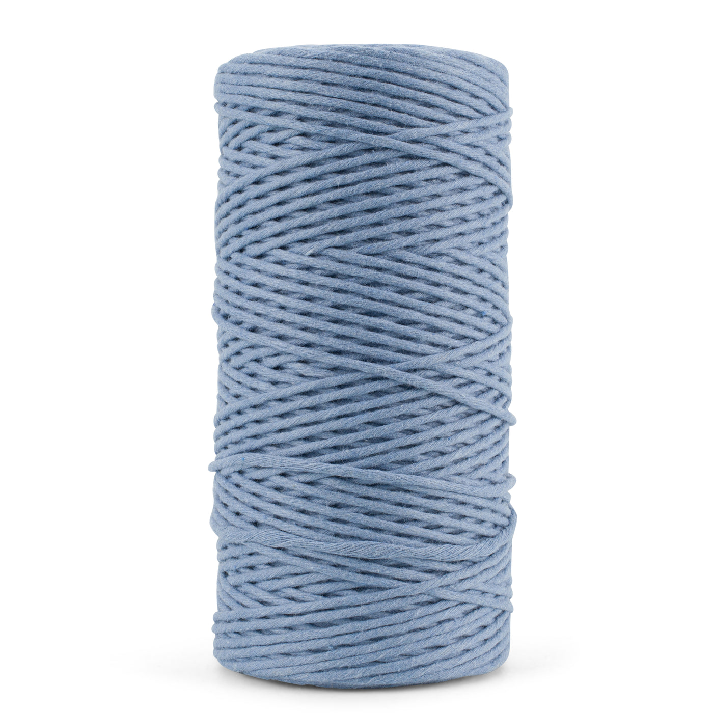 SOFT COTTON CORD ZERO WASTE 2 MM - 1 SINGLE STRAND - POWDER BLUE