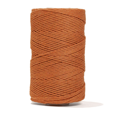 SOFT COTTON CORD ZERO WASTE 2 MM - 1 SINGLE STRAND - COPPER COLOR