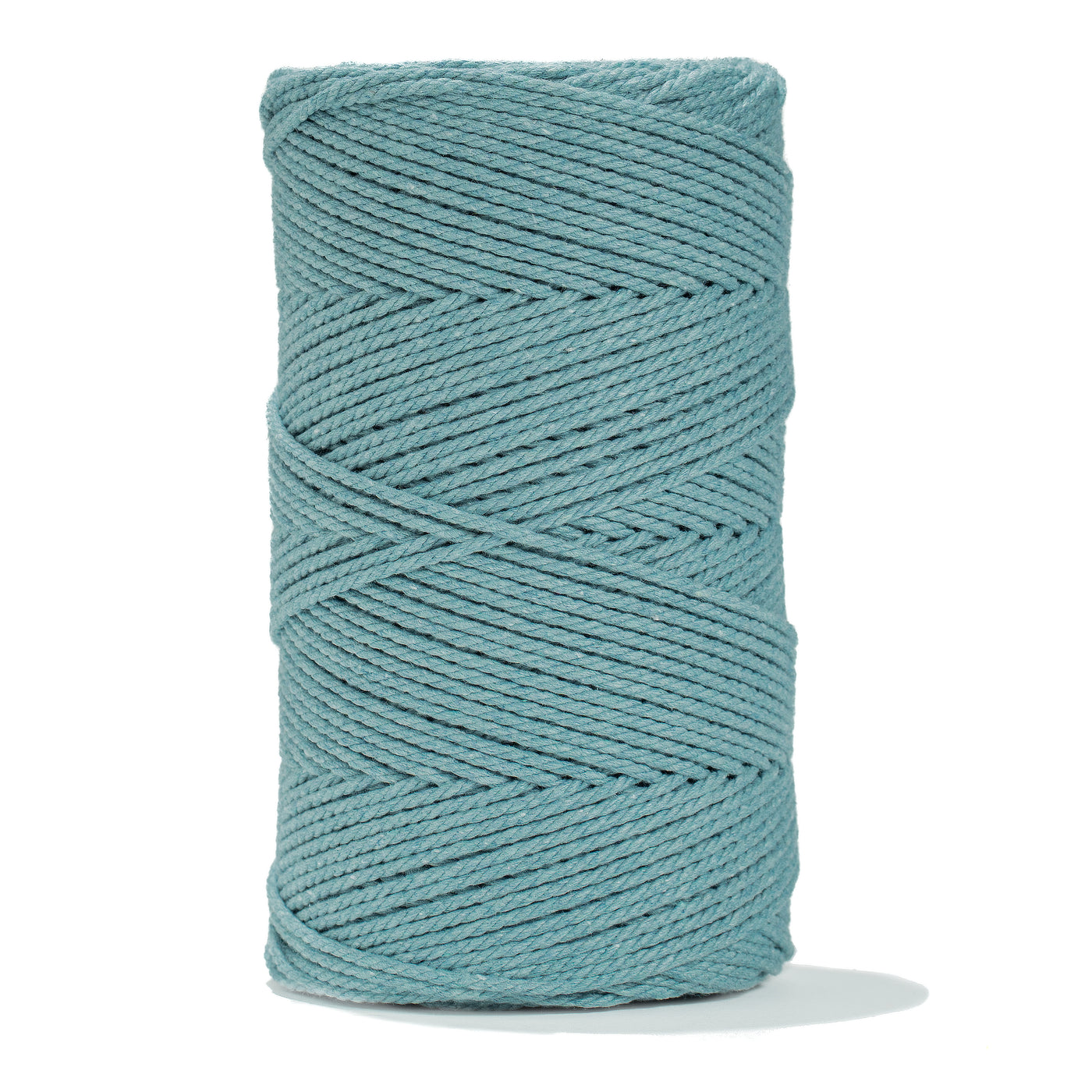 COTTON ROPE ZERO WASTE 2 MM - 3 PLY - OCEAN BLUE COLOR