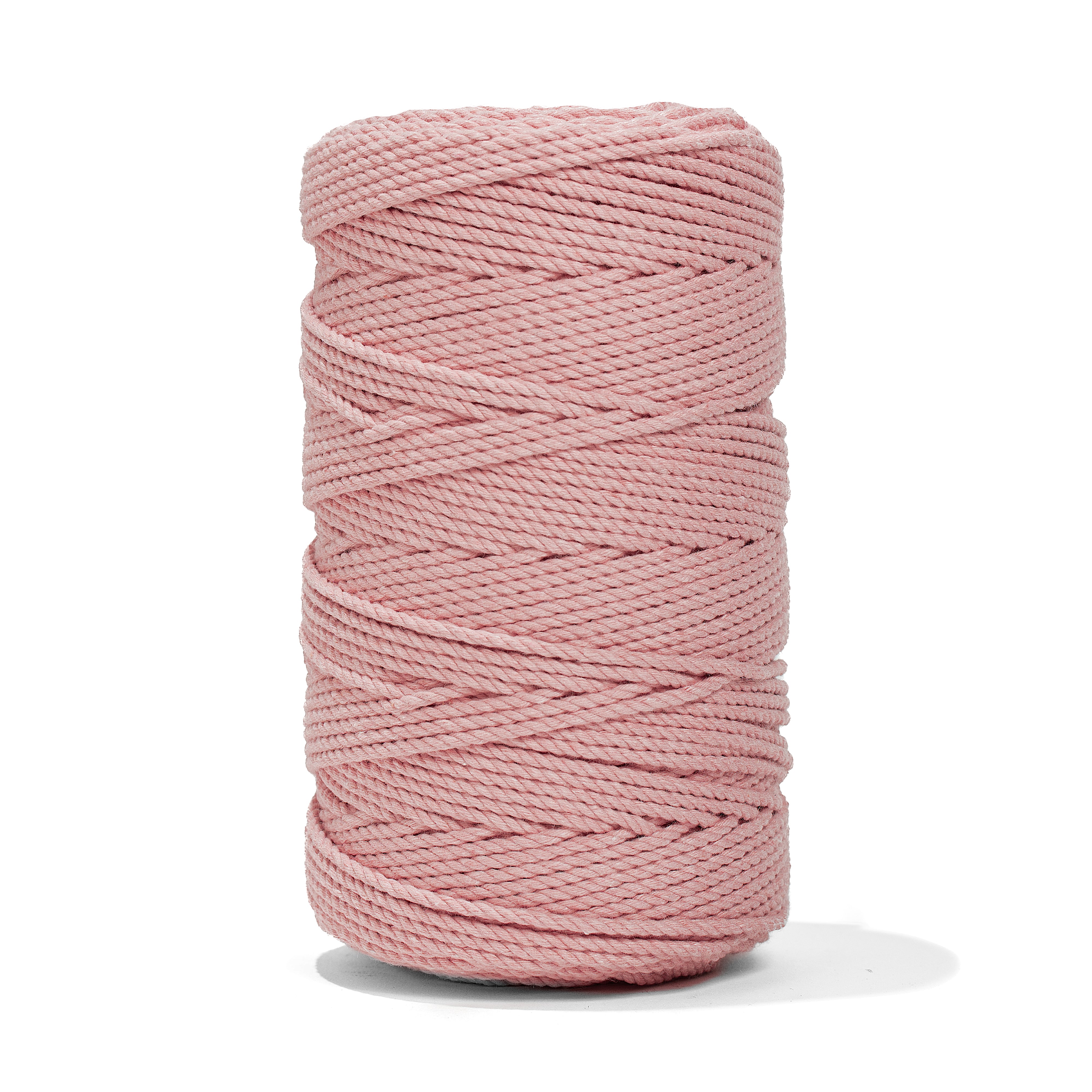 Pink Yarn Rope MACRAME COTTON ROPE 2 MM 3 PLY PALE PINK COLOR – Ganxxet