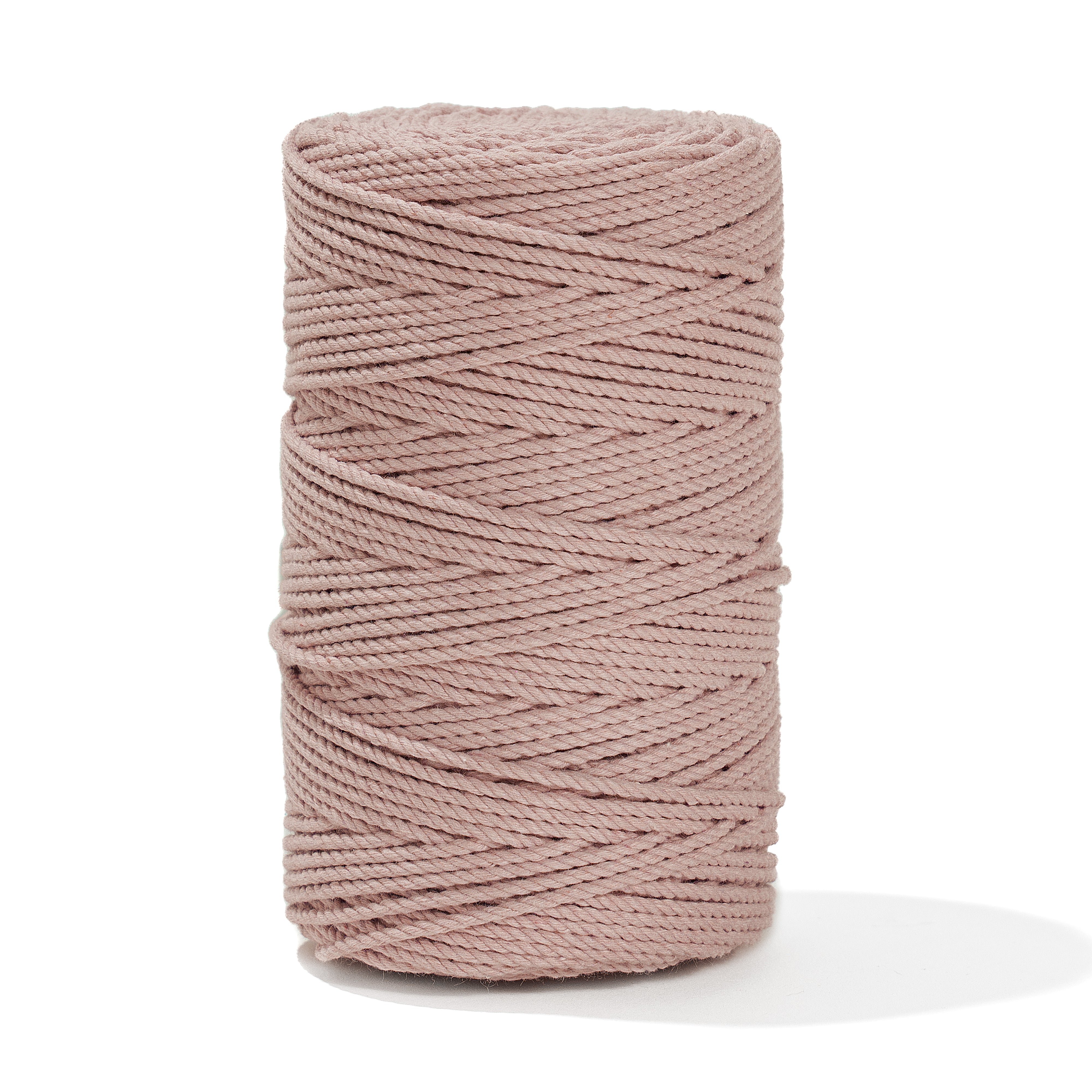 Small Pink Rope MACRAME COTTON ROPE 2 MM 3 PLY BALLET PINK COLOR – Ganxxet