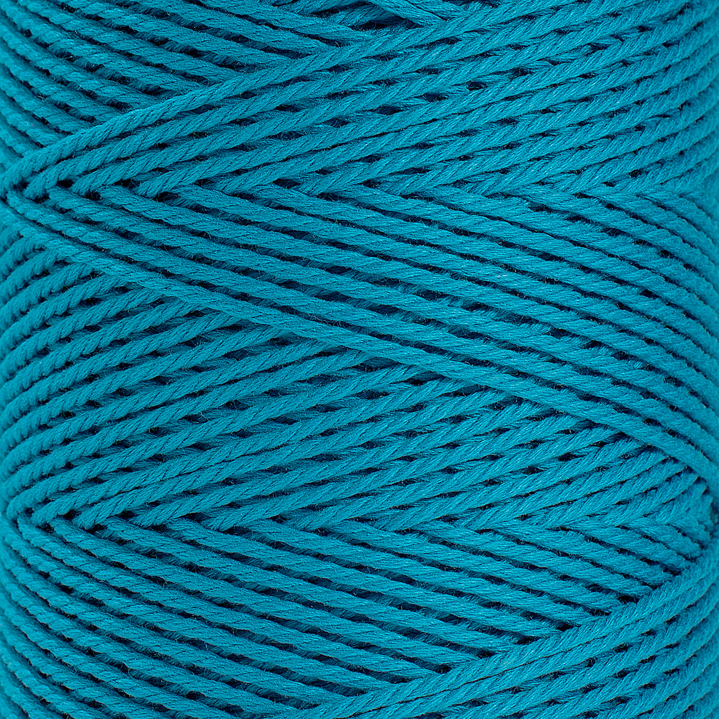 COTTON ROPE ZERO WASTE 2 MM - 3 PLY - LAGOON BLUE