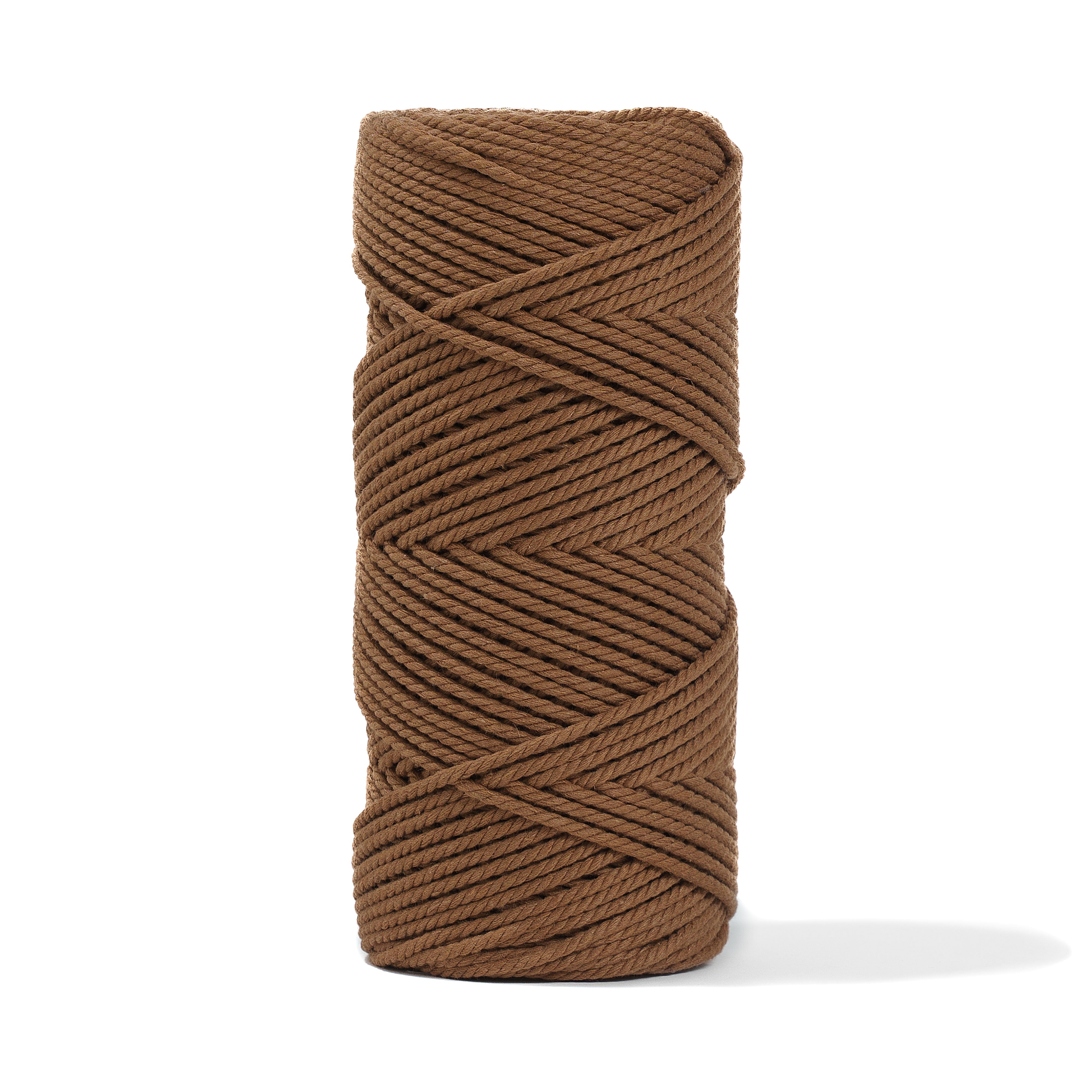 MACRAME COTTON ROPE ZERO WASTE 2 MM - 3 PLY - CAMEL COLOR – Ganxxet